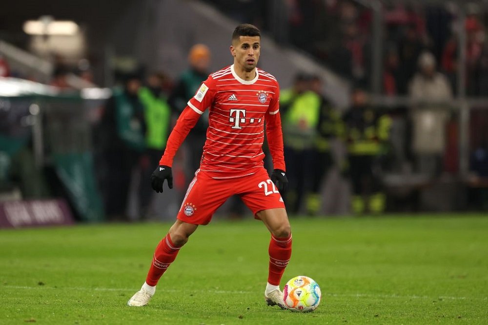 Joao Cancelo playing for Bayern Munich during his loan spell from Manchester City