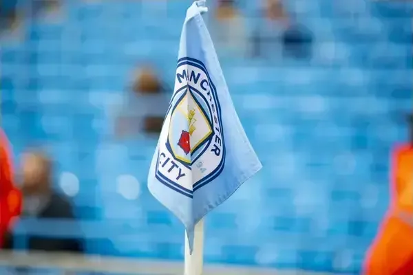 Manchester City corner flag.